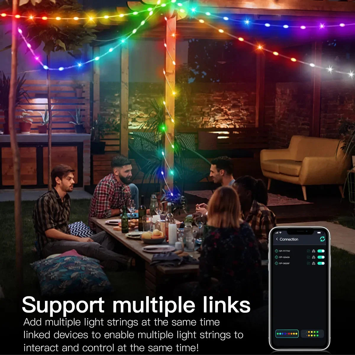 RGBIC Christmas Bluetooth String Lights